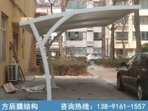 方管型電動車停車棚
