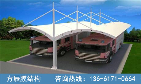 膜結構停車棚032