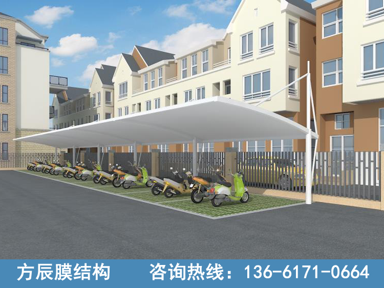 拉桿式電動車停車棚