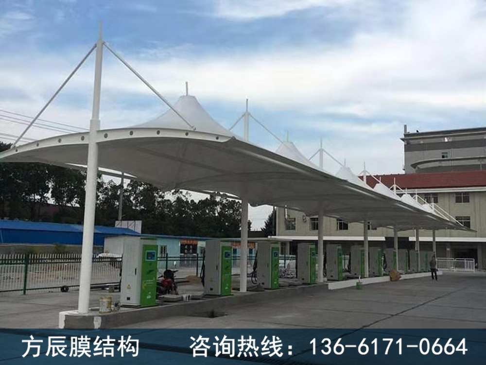 陜西西安大型車公共充電站車棚解決方案